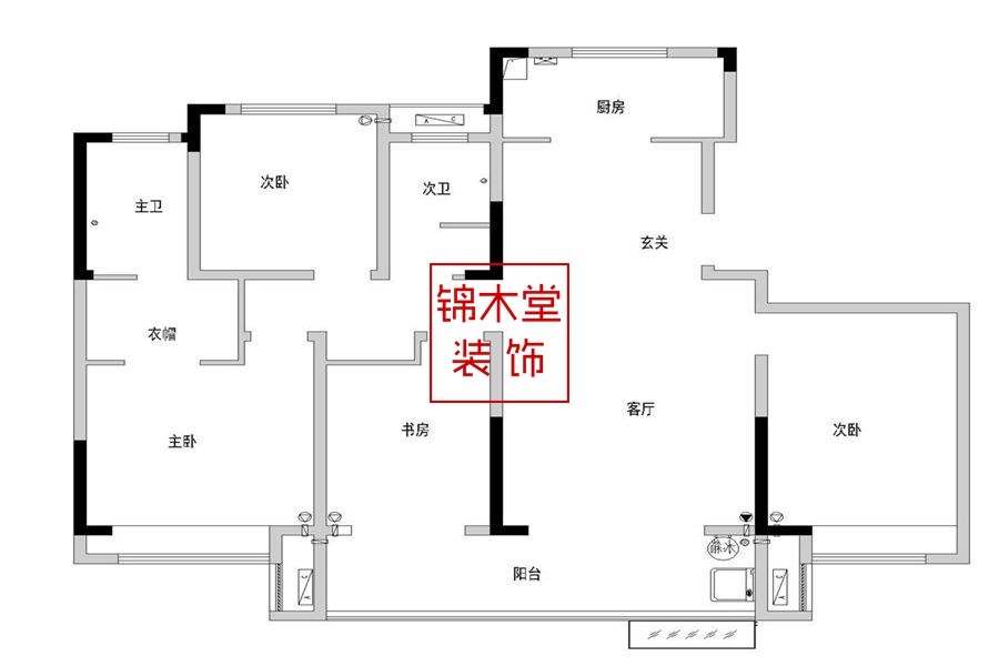 安东易连谷144平锦木堂装饰设计