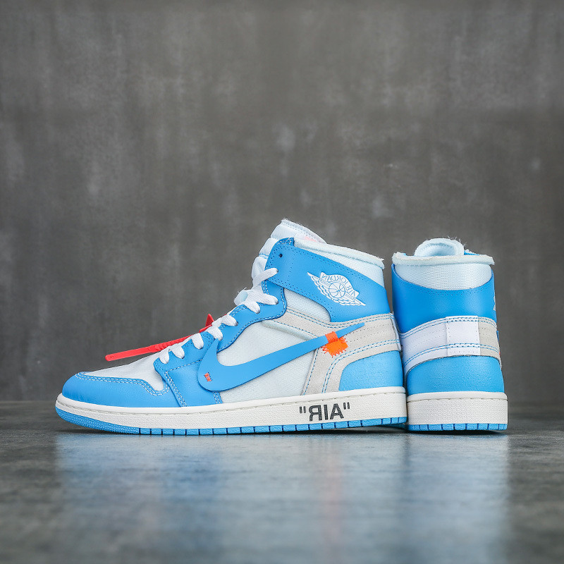 air jordan 1 x off-white aj1 ow联名北卡蓝aq0818-148