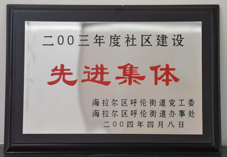 2003社区建设先进集体
