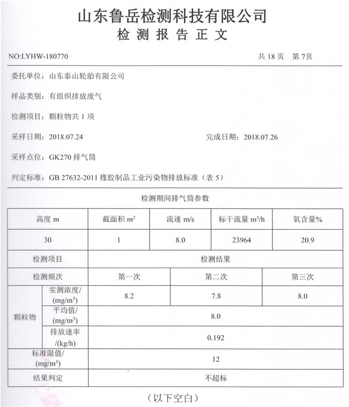 检测报告