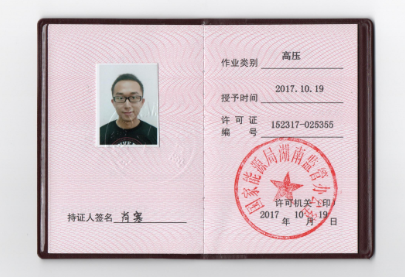 电工进网作业许可证