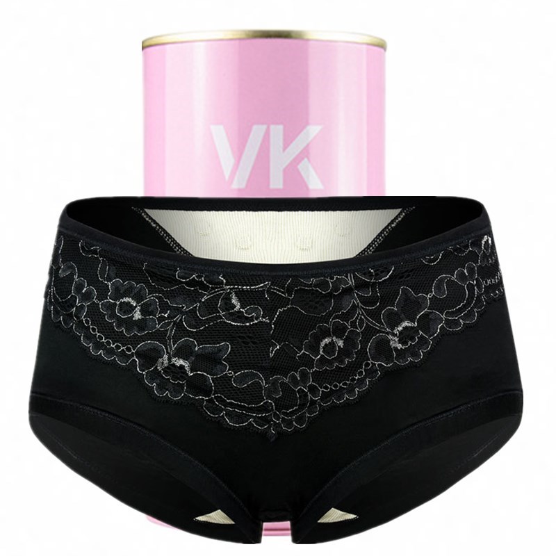 英国卫裤女vk女磁疗保健内裤女三角裤塑身透气蕾丝莫代尔女士内裤