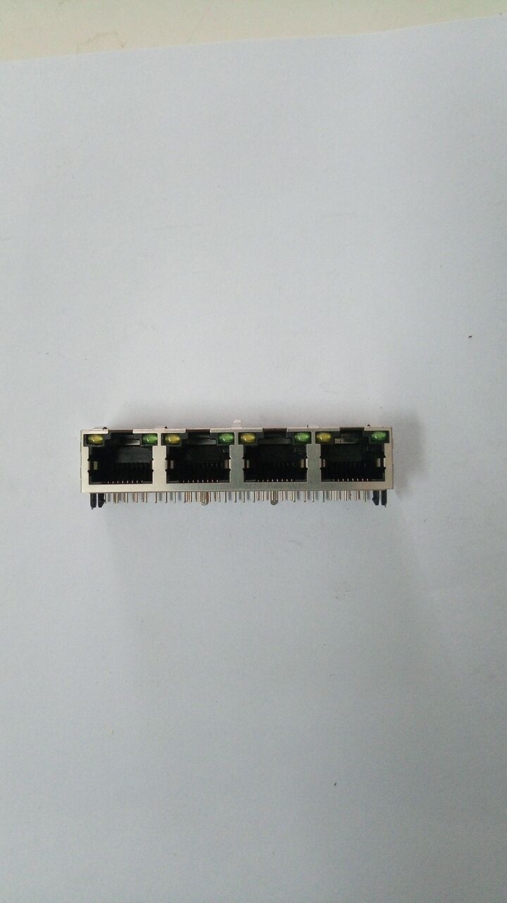 2RJ-0045-P口口   RJ45  56型 1X4 屏蔽 有灯 有弹