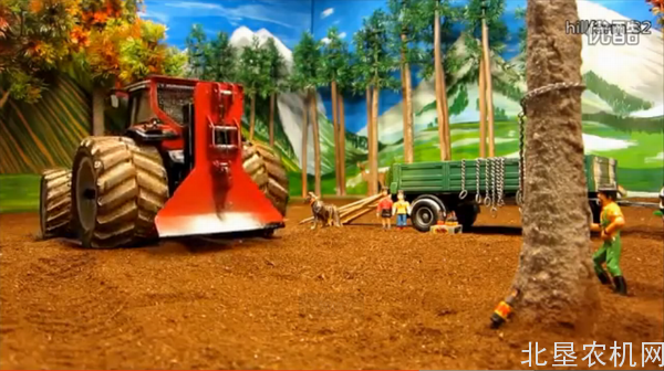 遥控拖拉机系列-麦赛·弗格森、克拉斯vs大树