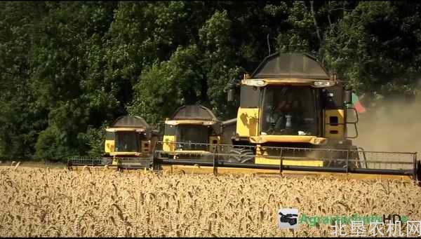 联合收割机作业场面合集