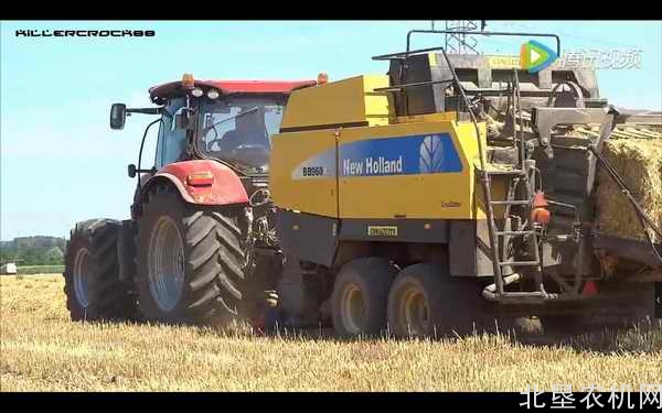 凯斯Puma165拖拉机配套纽荷兰BB960A打捆机