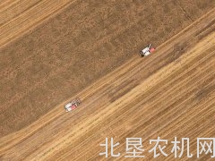 安徽：天气晴好抢收小麦