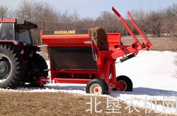 Highline公司CFR650圆捆铺料机