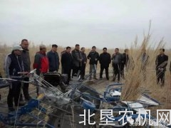 意大利芦苇割捆机作业现场演示会在新疆且末县召开
