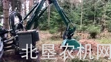 克拉斯Xerion 450拖拉机配伐树机作业