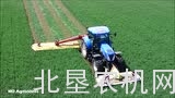 纽荷兰T7050拖拉机配割草机作业