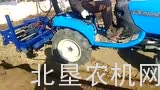 乐星拖拉机配小型起垄机作业