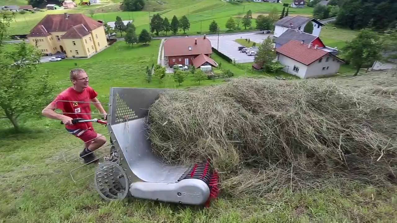 适用于斜坡的搂草机械