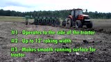 拖拉机配根茬归铺机作业
