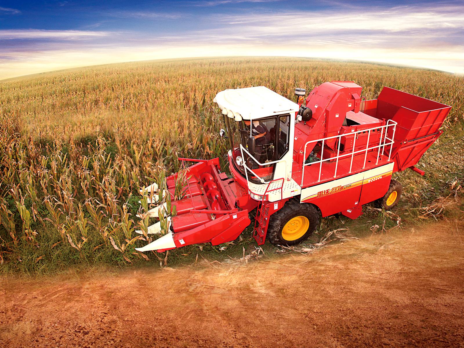 雷沃玉米机放水位置讲解