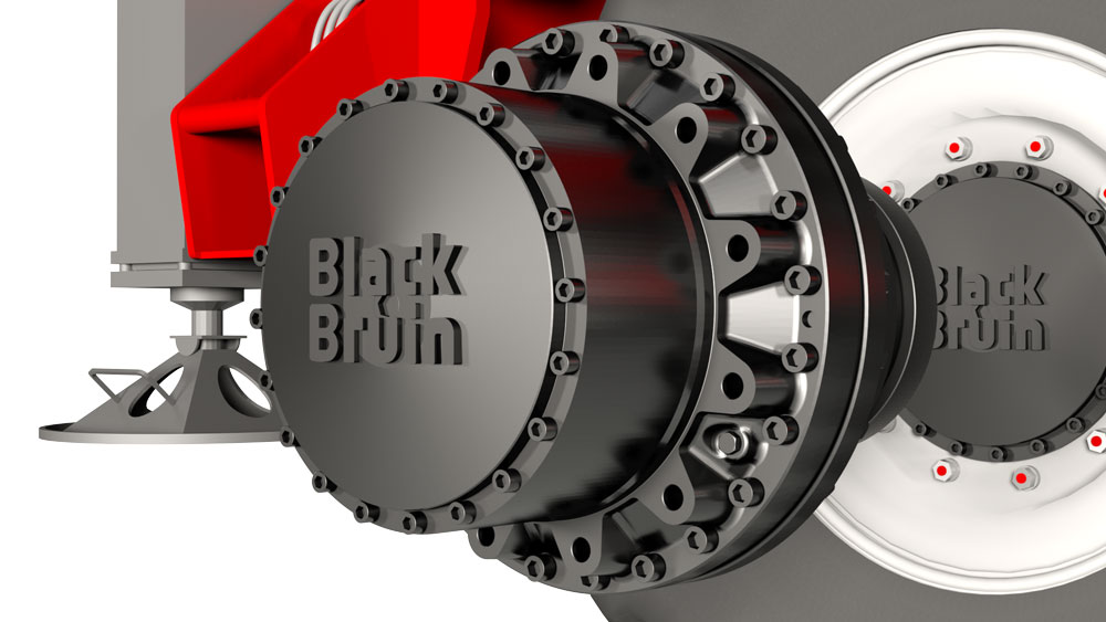 液压行走马达工作原理动画