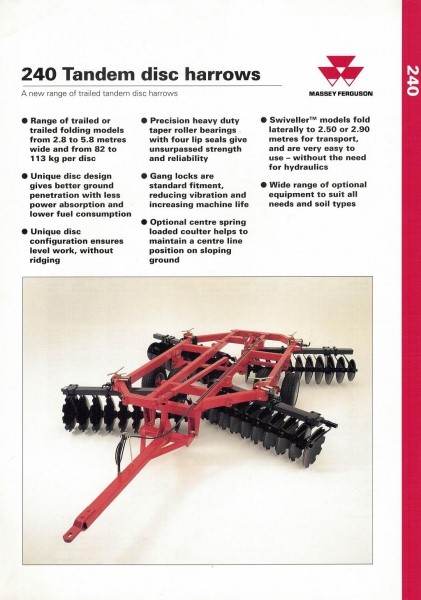 麦赛福格森240缺口耙产品彩页