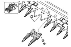 全喂入收割机护刃器更换方法