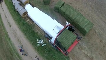 方包牧草堆垛缠膜机