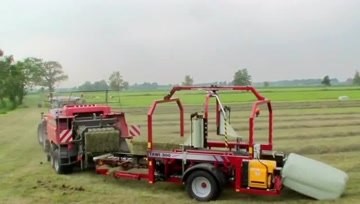 方捆打包缠膜机