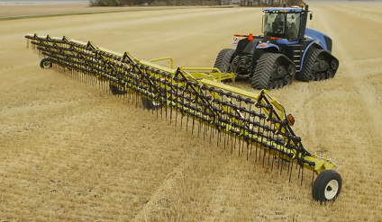 折叠秸秆弹簧耙