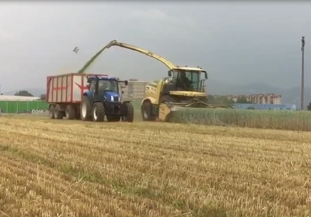 折叠燕麦青贮割台