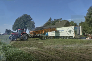 自走式青豆荚收获机