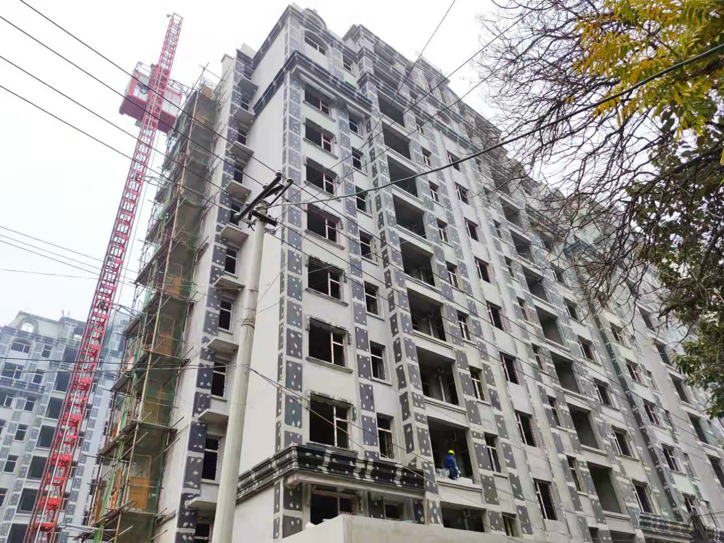 被动房外墙保温施工