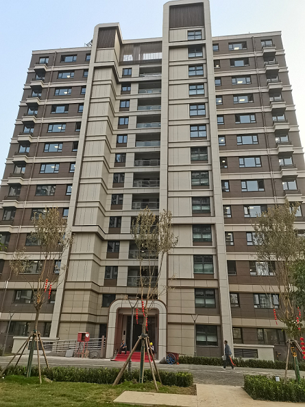 高柱項(xiàng)目 幕墻、涂料施工