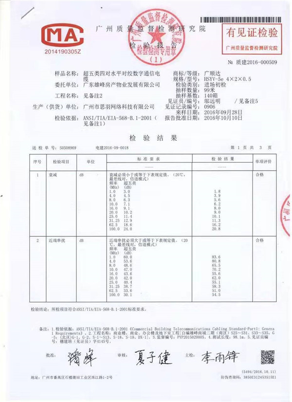 检验报告