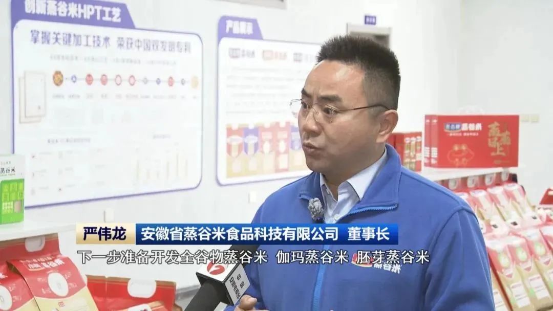 “蒸谷米第一人”严伟龙再登安徽新闻联播，畅谈蒸谷米集团未来布局
