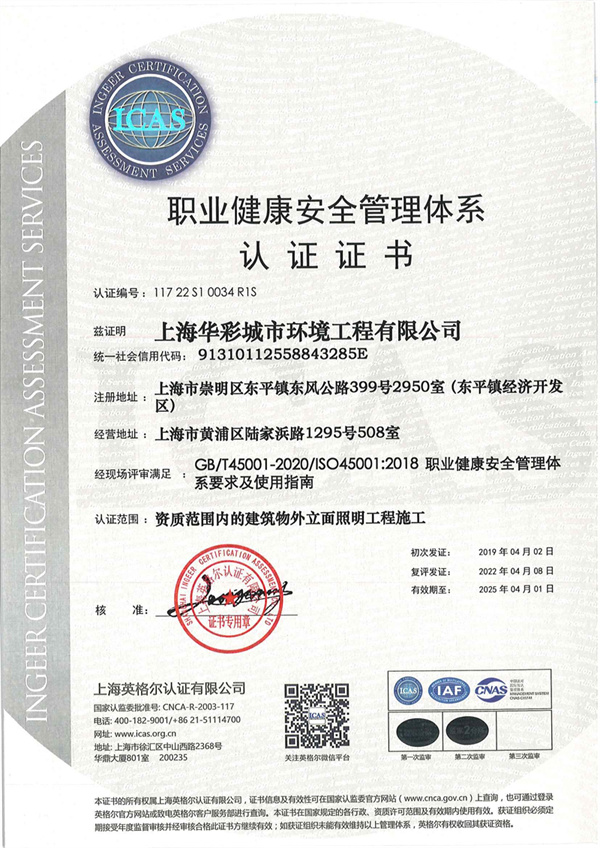 职业健康安全管理体系