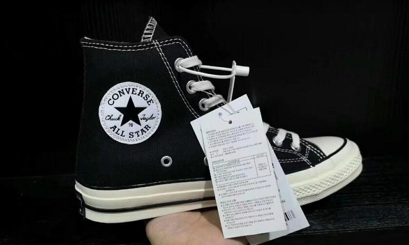 2019黑标升级版converse all star匡威1970s三星标高帮帆布鞋黑色