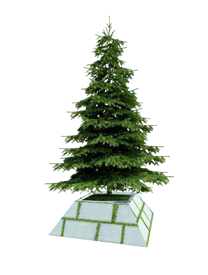 UHPC 的特性还能让花箱与其他功能结合