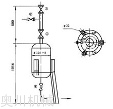 煤气冷凝水干式排水器II型结构图