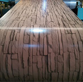 Printed steel plate (roll)