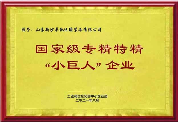 国家级专精特新“小巨人”企业