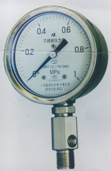 Y-102BII-M耐脈動型不銹鋼壓力表上海自動化儀表四廠