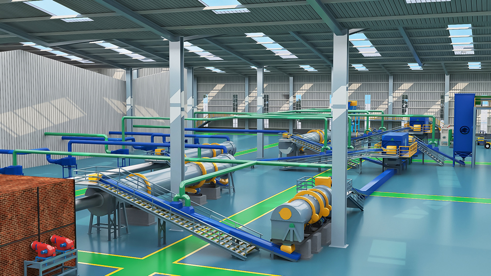 Core equipment of organic fertilizer production line for feces manufacturing