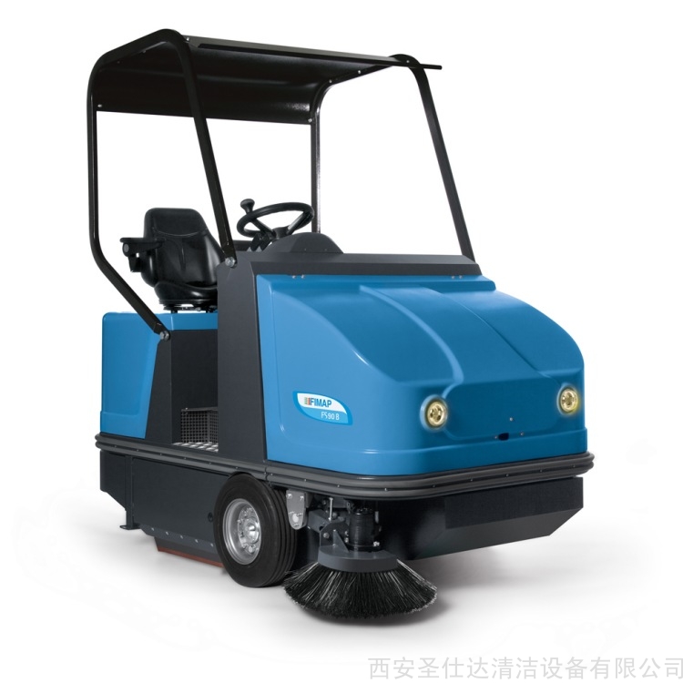 fimap駕駛式掃地車FS90B 意大利飛默普柴油機驅動吸塵掃路車FS90D